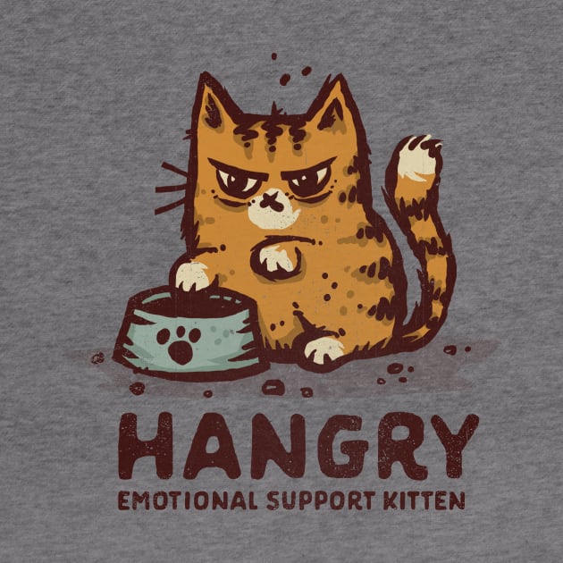 Hangry Emotional Support Kitten by kg07_shirts